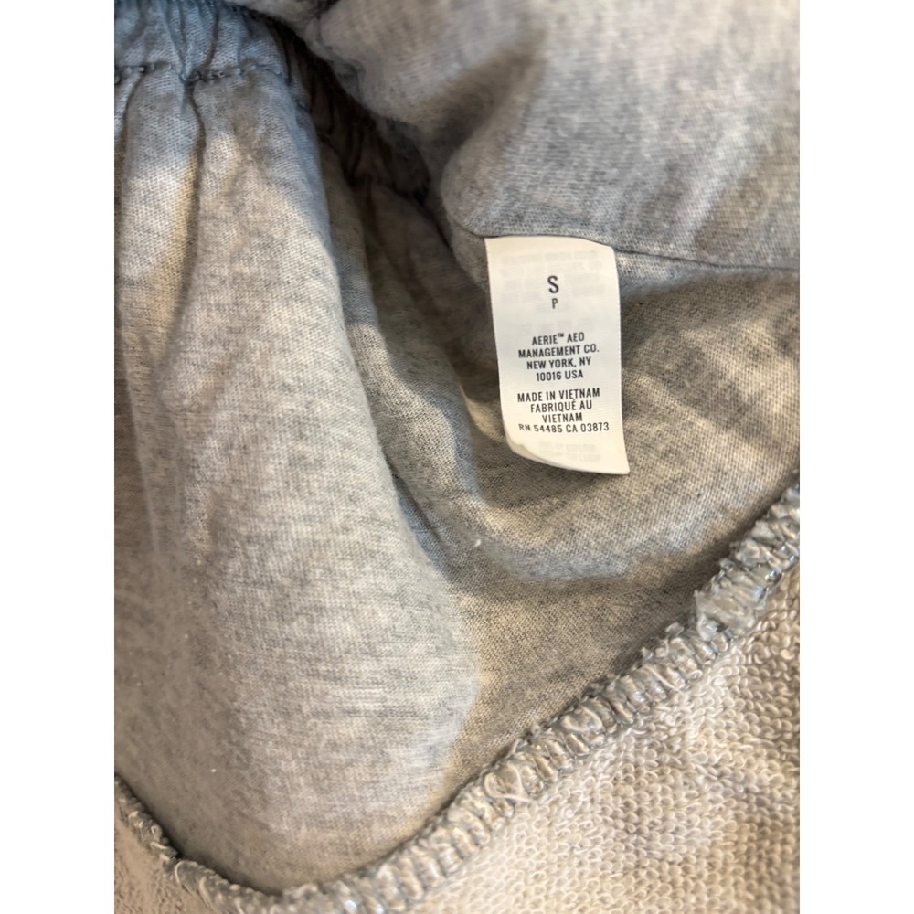Aerie Ruffle Tiered Mini Skirt Gray Elastic Waist Athleisure Casual Womens Small - Picture 4 of 5